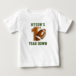 T-shirt Pour Bébé Première année   Football 1er anniversaire