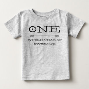 T-shirt Pour Bébé Première chemise d'anniversaire