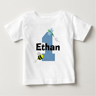 T-shirt Pour Bébé Première chemise d'anniversaire d'abeille et de
