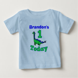 T-shirt Pour Bébé Première chemise de dinosaure de garçon