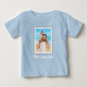 T-shirt Pour Bébé Première classe Papa Meilleur papa Jamais une phot