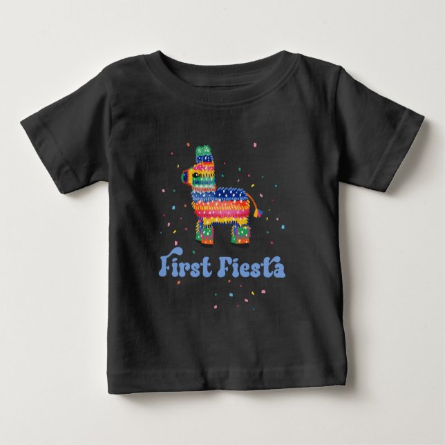 T-shirt Pour Bébé Première Fête d'anniversaire garçon (Devant)