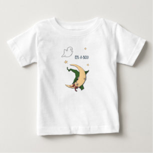 T-shirt Pour Bébé Première Halloween Baby Peek A Boo Witch with Ghos
