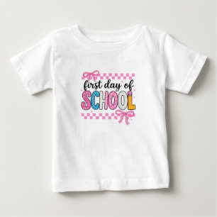 T-shirt Pour Bébé Première journée de design scolaire