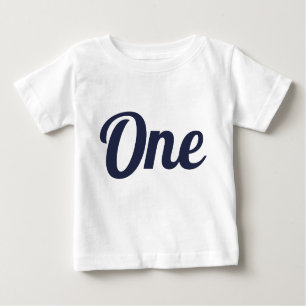 T-shirt Pour Bébé Première Marine d'anniversaire