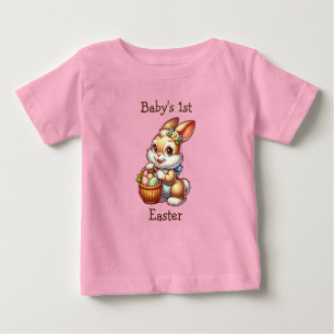 T-shirt Pour Bébé Première Pâques de bébé personnalisée