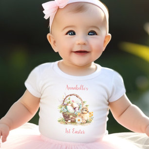 T-shirt Pour Bébé Première Pâques Personnalisée Baby girl Baby T-shi