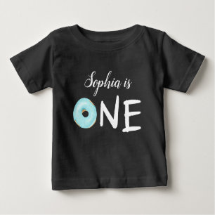 T-shirt Pour Bébé Première partie du beignet UN d'anniversaire