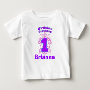 T-shirt Pour Bébé Première princesse Shirt d'anniversaire