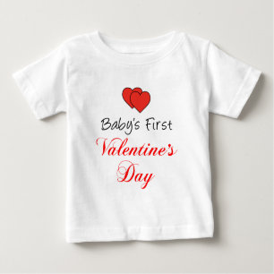 T-shirt Pour Bébé Première Saint-Valentin pour bébé