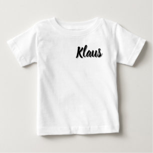 T-shirt Pour Bébé Prénom Klaus Bébé,
