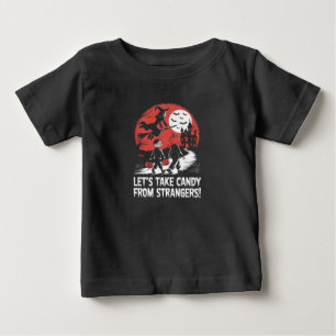 T-shirt Pour Bébé Prenons des bonbons aux inconnus Funny Halloween