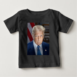 T-shirt Pour Bébé Président américain Donald Trump Photo 2025