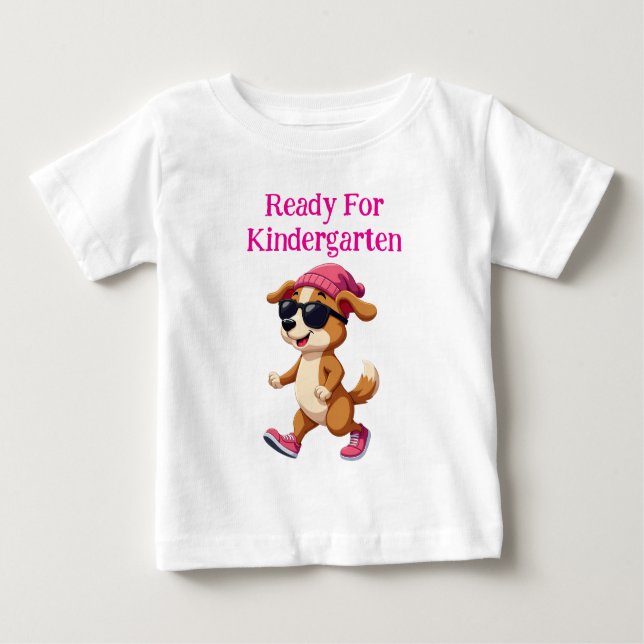 T-shirt Pour Bébé Prêt Personnalisé Pour La Maternelle (Devant)