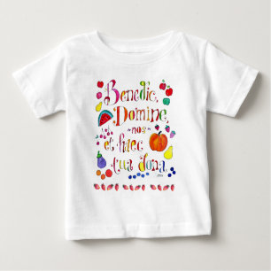 T-shirt Pour Bébé Prière de grâce latine - Bénissez-nous ô Seigneur