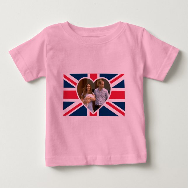 T-shirt Pour Bébé Prince George - William & Kate (Devant)