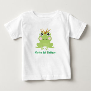 T-shirt Pour Bébé Prince Grenouille Conte de Fées pour 1er Anniversa