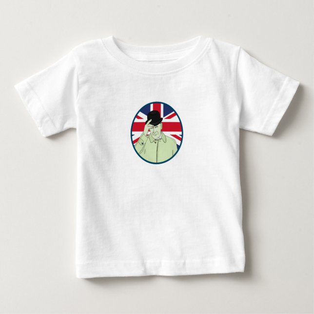 T-shirt Pour Bébé Prince Philip Duc d'Édimbourg (Devant)