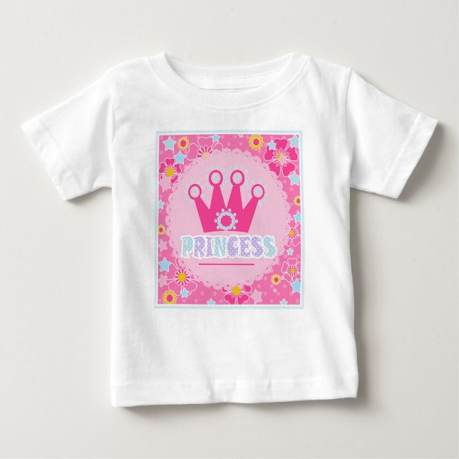 T-shirt Pour Bébé Princess . (Devant)