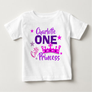 T-shirt Pour Bébé Princesse 1er Anniversaire Filles mignonnes Person