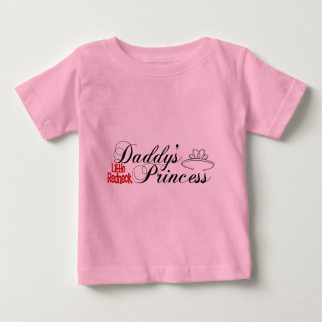 T-shirt Pour Bébé Princesse à cou rouge (Devant)