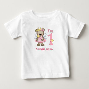 T-shirt Pour Bébé Princesse Bear 1er anniversaire T-shirt bébé