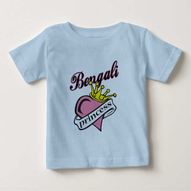 T-shirt Pour Bébé Princesse Bengalie (Devant)
