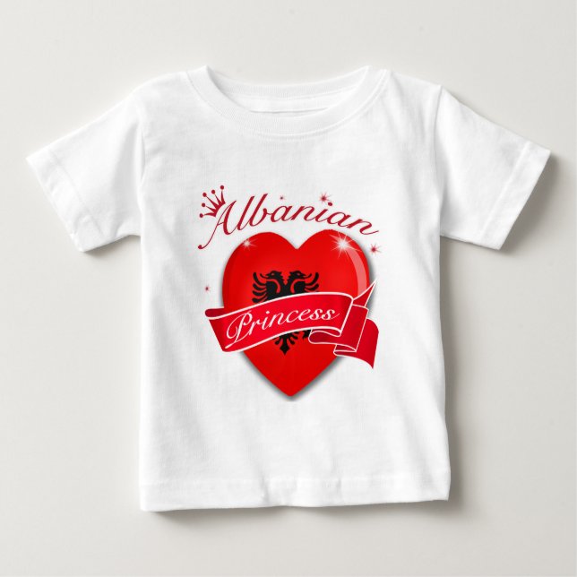T-shirt Pour Bébé Princesse d'Albanie (Devant)