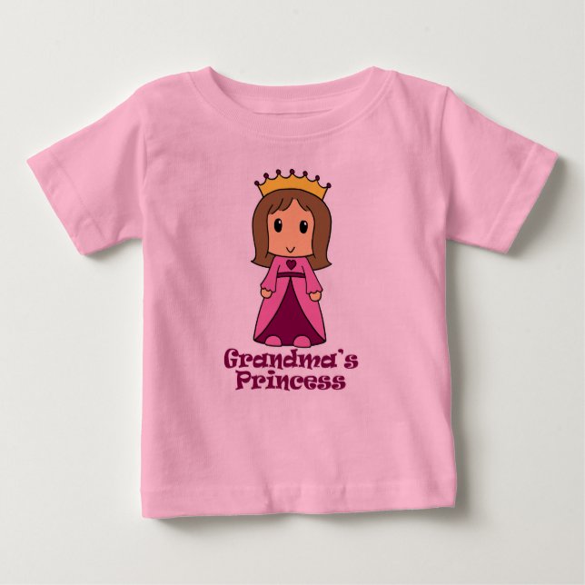 T-shirt Pour Bébé Princesse de grand-mère (Devant)