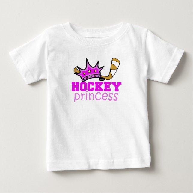 T-shirt Pour Bébé Princesse de hockey (Devant)