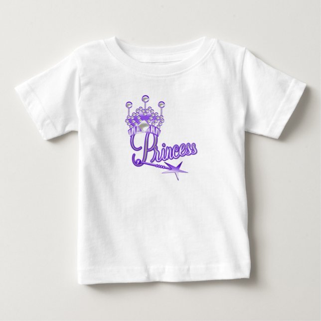 T-shirt Pour Bébé Princesse de la Couronne pourpre (Devant)
