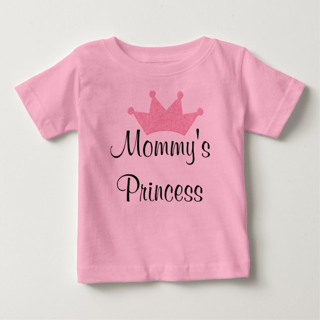 T-shirt Pour Bébé Princesse de maman (Devant)