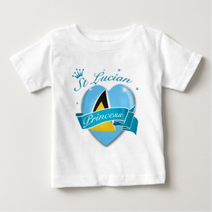 T-shirt Pour Bébé Princesse de Sainte-Lucie