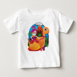 T-shirt Pour Bébé Princesse Dinosaure portant des lunettes