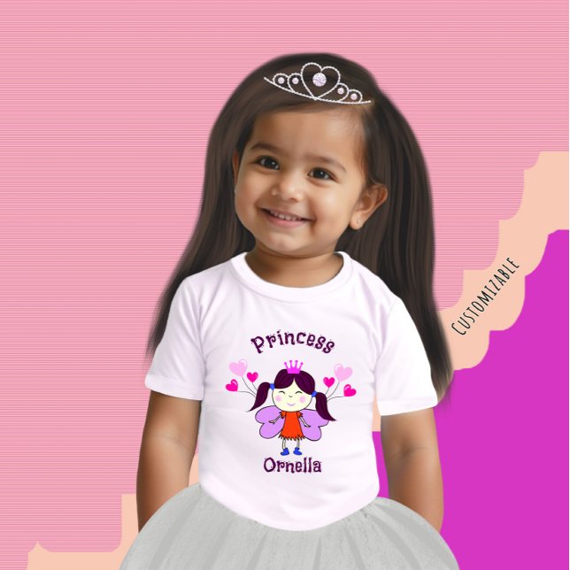 T-shirt Pour Bébé Princesse drôle avec ballons (Créateur téléchargé)