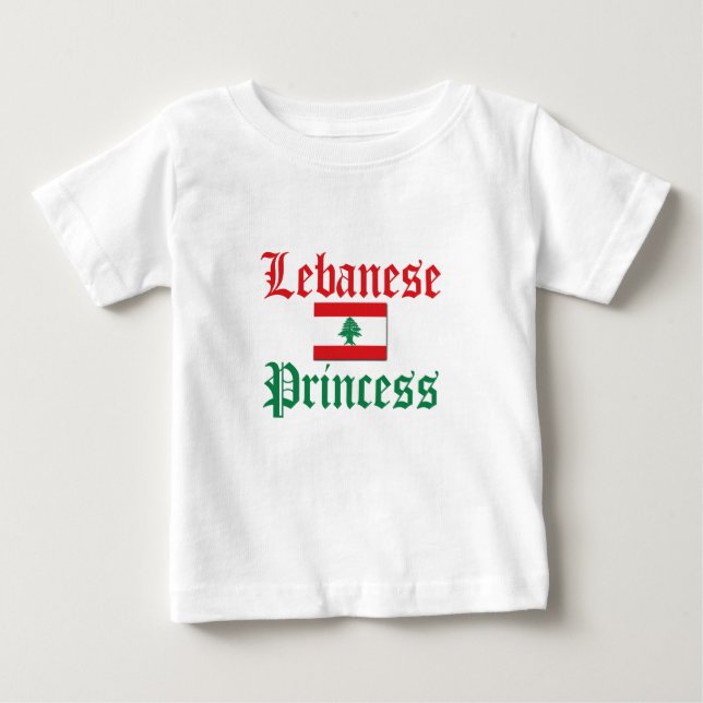 T-shirt Pour Bébé Princesse du Liban (Devant)
