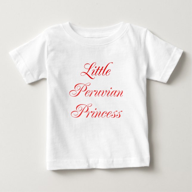 T-shirt Pour Bébé Princesse du Pérou (Devant)