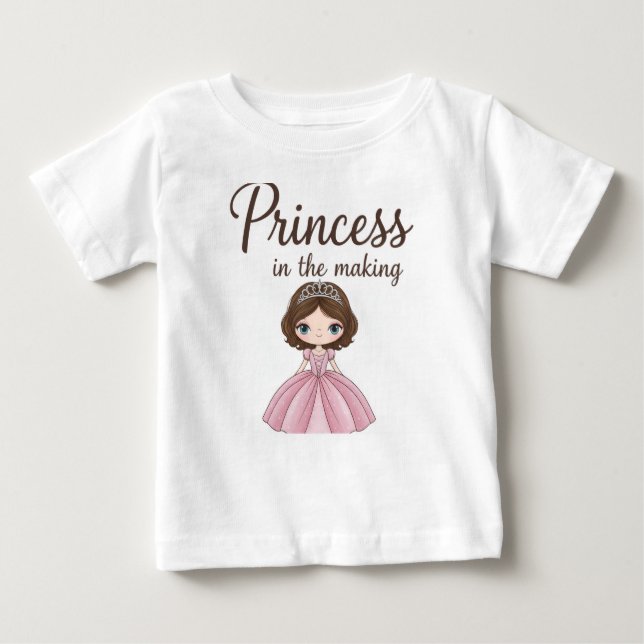 T-shirt Pour Bébé Princesse en devenir - (Devant)