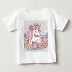 T-shirt Pour Bébé Princesse Fleur