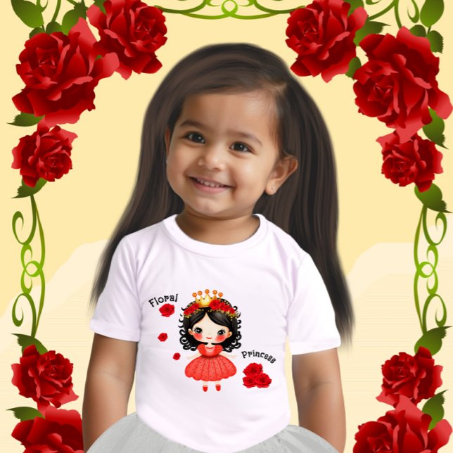 T-shirt Pour Bébé Princesse florale (Créateur téléchargé)