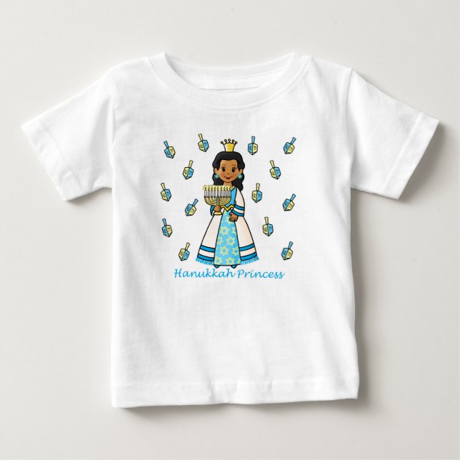 T-shirt Pour Bébé Princesse Hanoukka (Devant)
