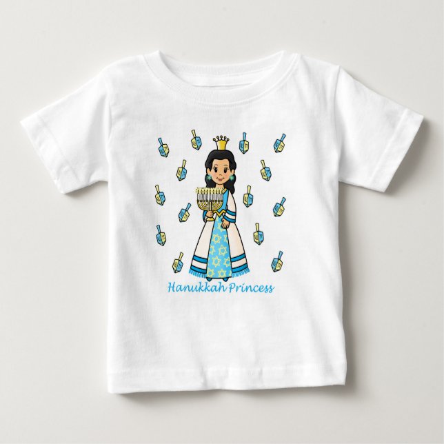 T-shirt Pour Bébé Princesse Hanoukka (Devant)