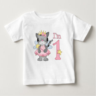 T-shirt Pour Bébé Princesse Kitty 1er anniversaire