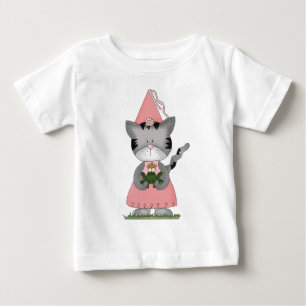 T-shirt Pour Bébé Princesse Kitty Rose