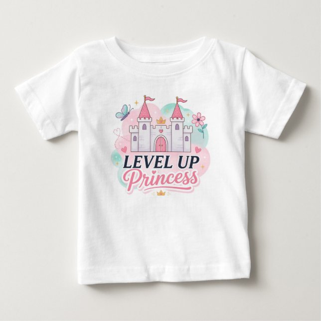 T-shirt Pour Bébé Princesse Niveau Supérieur (Devant)