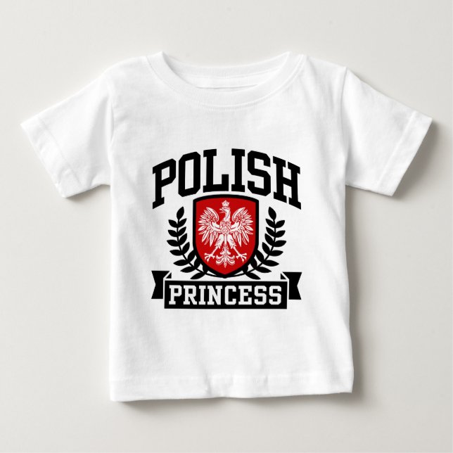 T-shirt Pour Bébé Princesse polonaise (Devant)