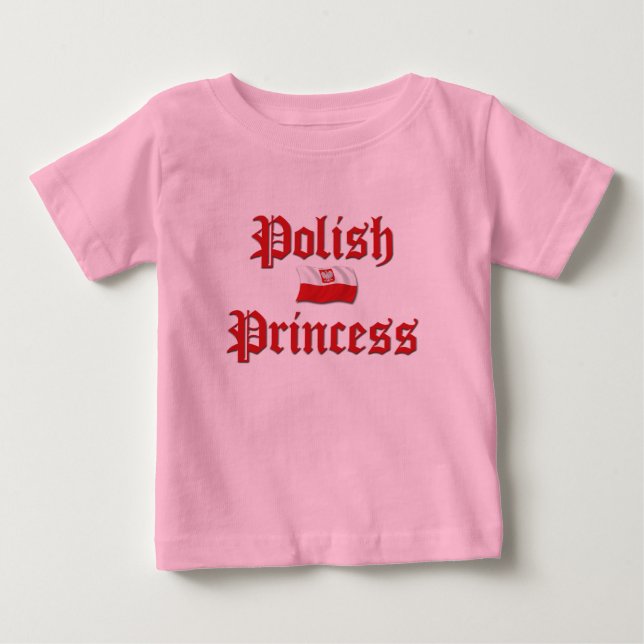 T-shirt Pour Bébé Princesse polonaise (Devant)