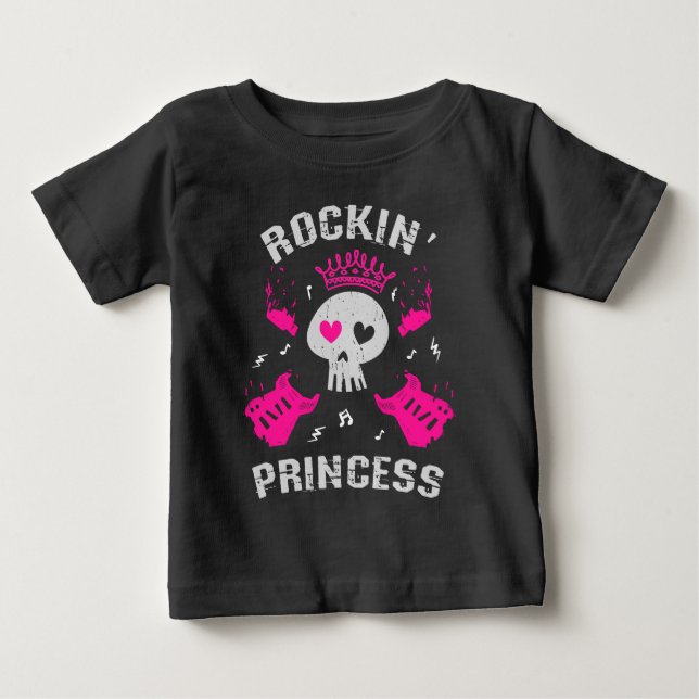 T-shirt Pour Bébé Princesse Rockin' (Devant)