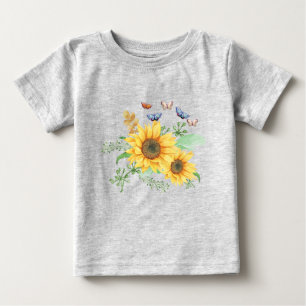 T-shirt Pour Bébé printemps de tournesol