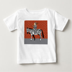T-shirt Pour Bébé Prisonnier et zèbre